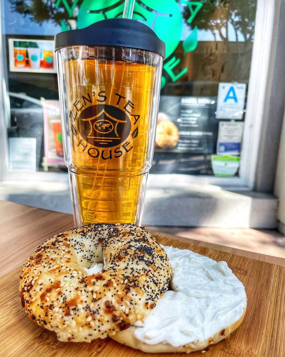 Zen's 24 oz. Double Wall Solid Clear Orbit Acrylic Tumbler with logo